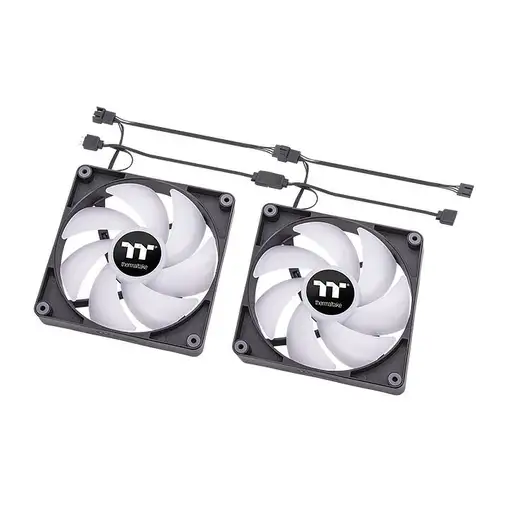 Thermaltake CT120 ARGB Sync PC Carcasa del ordenador Ventilador Negro, Blanco 2 pi