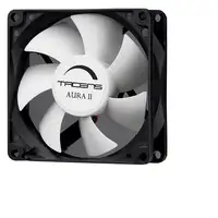 Tacens 3AURAII8, Ventilador Ordenador 8 cm, Ultrasilencioso, Antipolvo, Negro