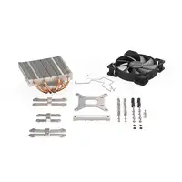 be quiet! Shadow Rock LP Procesador Enfriador 12 cm Negro, Cobre, Plata