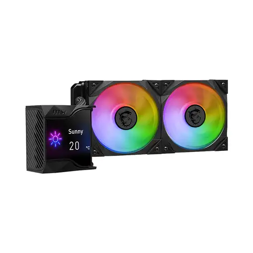 MSI MPG Coreliquid D240 Procesador Kit de refrigeración líquida 12 cm Negro 1 piez