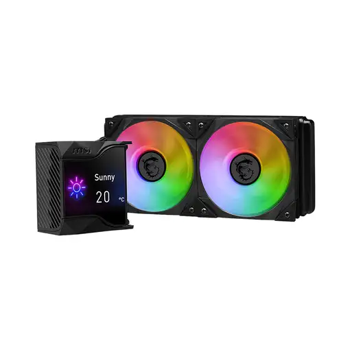 MSI MPG Coreliquid D240 Procesador Kit de refrigeración líquida 12 cm Negro 1 piez