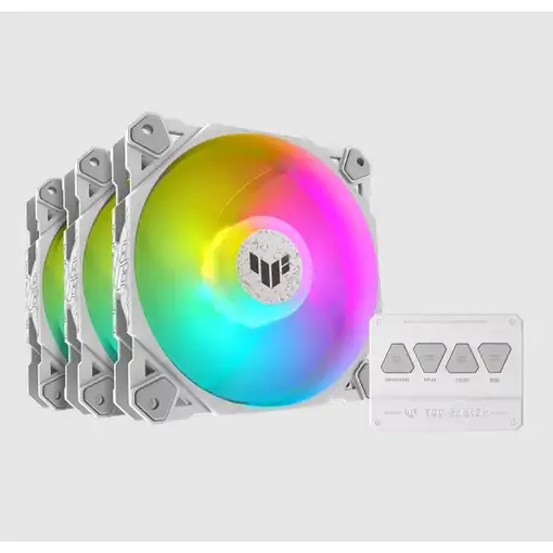 ASUS TUF GAMING TF120 ARGB WHITE EDITION 3IN1 Carcasa del ordenador Refrigerador d