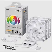 ASUS TUF GAMING TF120 ARGB WHITE EDITION 3IN1 Carcasa del ordenador Refrigerador d