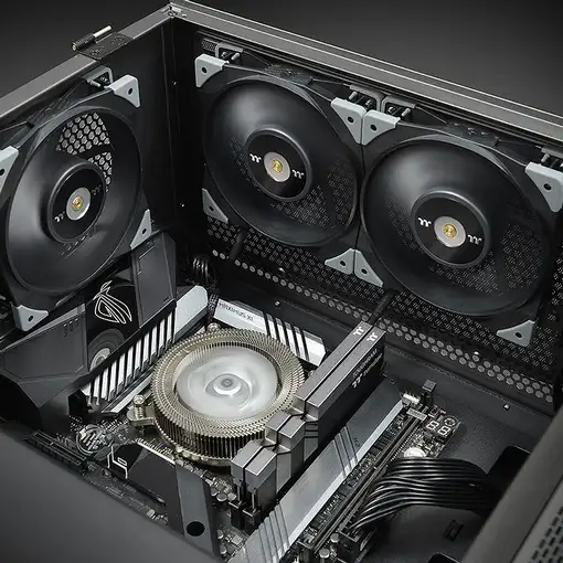 Thermaltake TOUGHFAN 12 Carcasa del ordenador Ventilador 12 cm Negro 2 pieza(s)