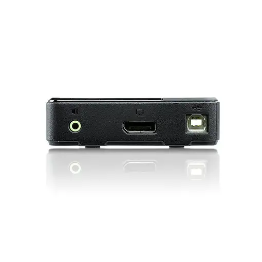 ATEN Switch KVM DisplayPort/Audio USB de 2 puertos (compatible con 4K, cables incl