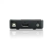 ATEN Switch KVM DisplayPort/Audio USB de 2 puertos (compatible con 4K, cables incl