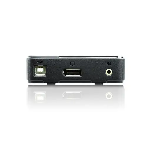 ATEN Switch KVM DisplayPort/Audio USB de 2 puertos (compatible con 4K, cables incl