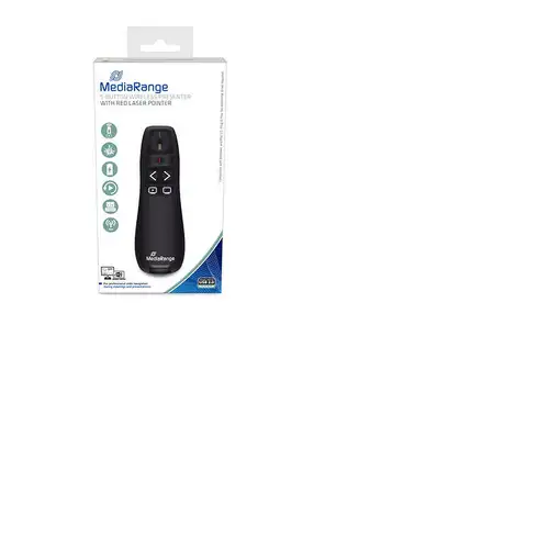 MediaRange MROS220 apuntador inalámbricos RF Negro