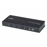 ATEN Switch KM USB de 4 puertos con Boundless Switching (cables incluidos)