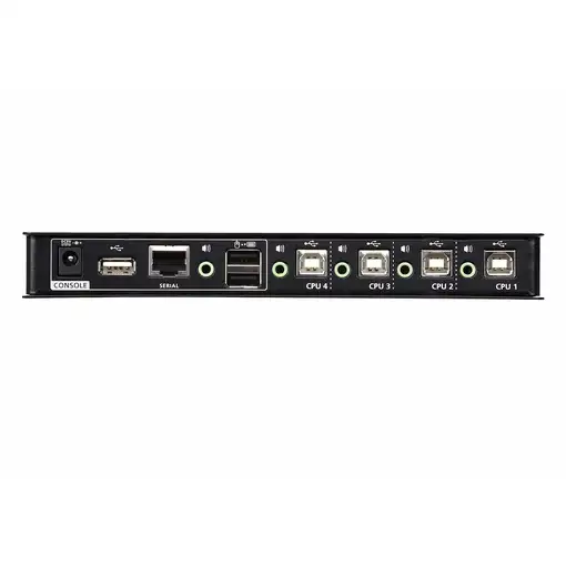 ATEN Switch KM USB de 4 puertos con Boundless Switching (cables incluidos)