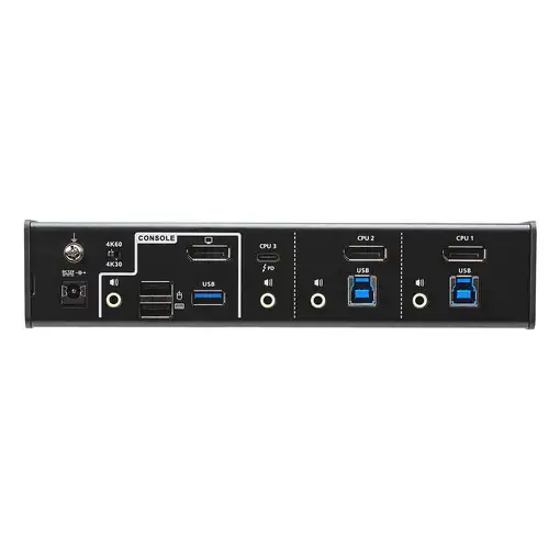 ATEN Switch KVMP™ híbrido USB-C DisplayPort de 3 puertos