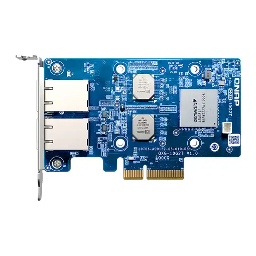 QNAP QXG-10G2T adaptador y tarjeta de red Interno Ethernet 10000 Mbit/s