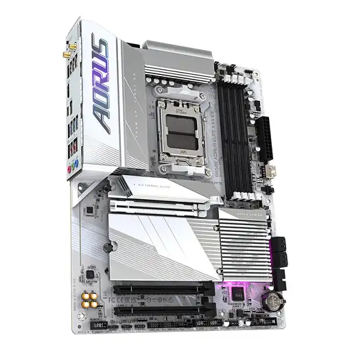 GIGABYTE B650E AORUS ELITE X AX ICE Placa base - AMD Ryzen serie 9000, VRM de 12+2