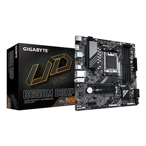 GIGABYTE B650M D3HP Placa base - AMD Ryzen serie 9000, VRM de 5+2+2 fases, hasta 7