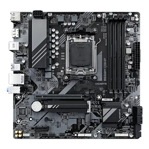 GIGABYTE B650M D3HP Placa base - AMD Ryzen serie 9000, VRM de 5+2+2 fases, hasta 7