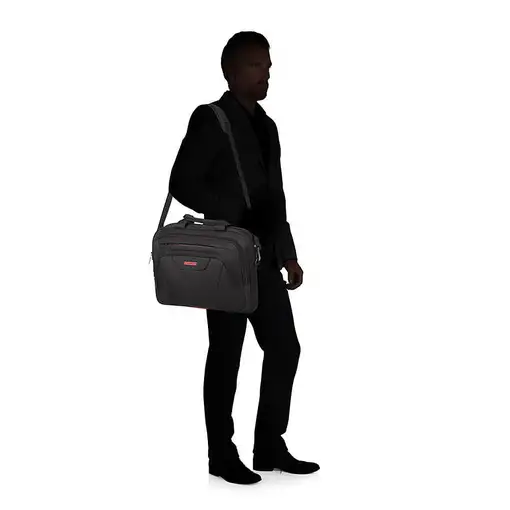 American Tourister At Work 39,6 cm (15.6") Maletín Negro, Naranja