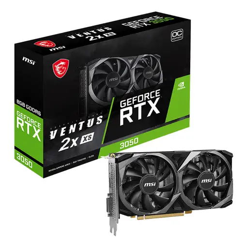 MSI VENTUS GEFORCE RTX 3050 2X XS 8G OC tarjeta gráfica NVIDIA 8 GB GDDR6
