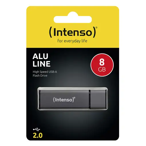 Intenso Alu Line unidad flash USB 8 GB USB tipo A 2.0 Antracita