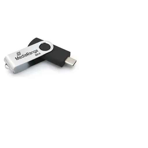 MediaRange MR1952 unidad flash USB 32 GB USB Tipo C 3.2 Gen 1 (3.1 Gen 1) Negro, P