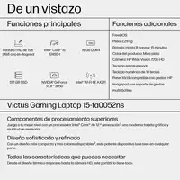 HP Victus Gaming Victus 15-fa0052ns Intel® Core™ i5 i5-12450H Portátil 39,6 cm (15