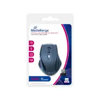 MediaRange MROS203 ratón Oficina mano derecha RF inalámbrico Óptico 1600 DPI
