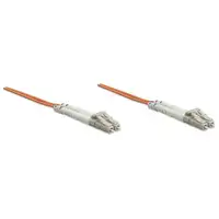 Intellinet 2.0m LC M/M Cable de fibra óptica e InfiniBand 2 m Naranja