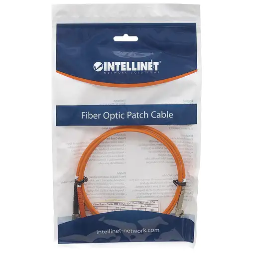 Intellinet 2m LC/ST, 50/125um Cable de fibra óptica e InfiniBand Naranja