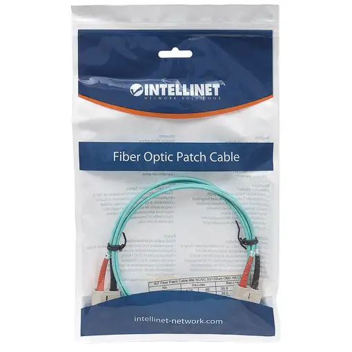 Intellinet 751025 Cable de fibra óptica e InfiniBand 1 m SC Color aguamarina