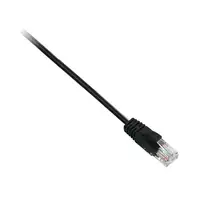 V7 Cable negro Cat6 no blindado (UTP) con conector RJ45 macho a RJ45 macho 5m 16.4