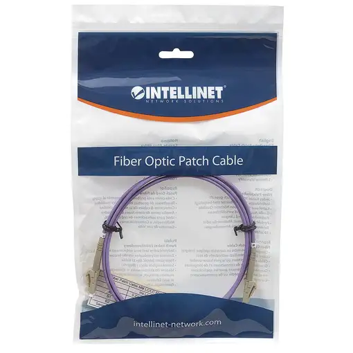 Intellinet 751162 Cable de fibra óptica e InfiniBand 3 m LC Violeta