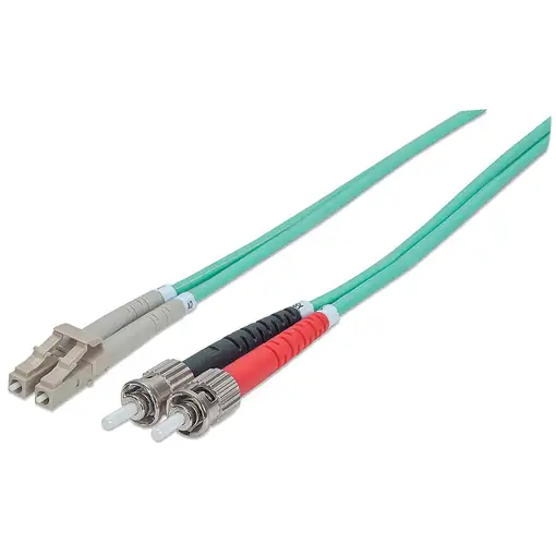 Intellinet 751124 Cable de fibra óptica e InfiniBand 3 m ST LC Color aguamarina