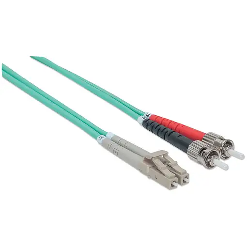 Intellinet 751124 Cable de fibra óptica e InfiniBand 3 m ST LC Color aguamarina
