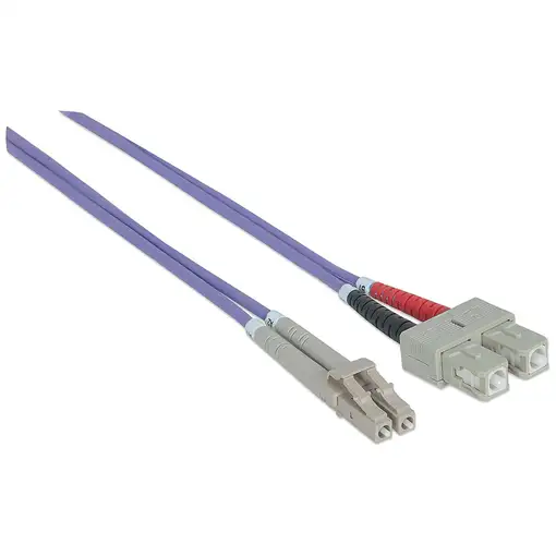 Intellinet 750936 Cable de fibra óptica e InfiniBand 3 m LC SC Violeta
