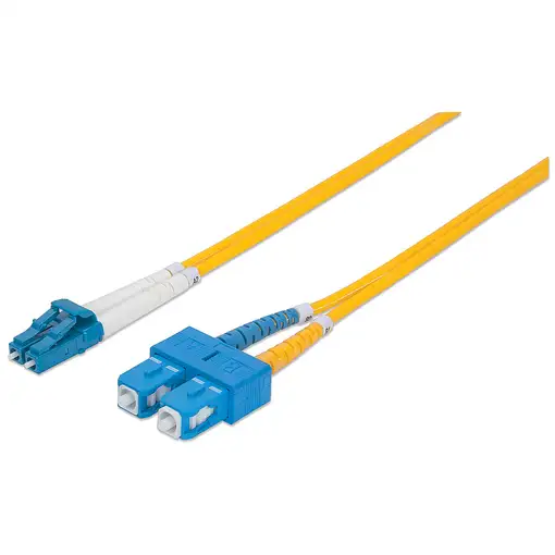 Intellinet 473972 Cable de fibra óptica e InfiniBand 2 m LC SC Amarillo