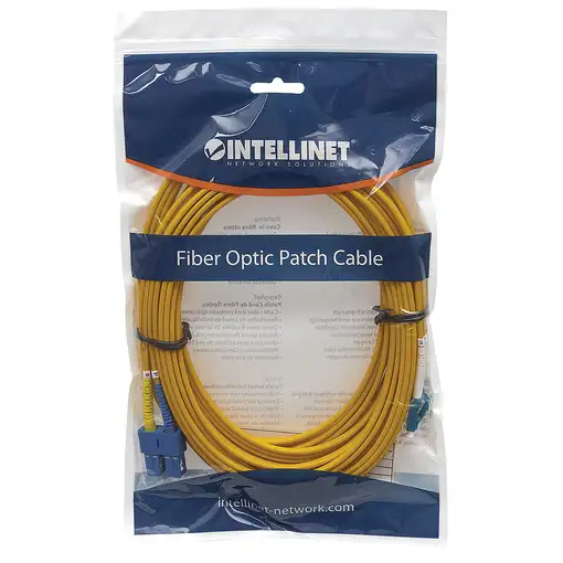 Intellinet 473965 Cable de fibra óptica e InfiniBand 1 m LC SC Amarillo