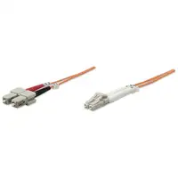 Intellinet 1.0m LC-SC M/M Cable de fibra óptica e InfiniBand 1 m Naranja