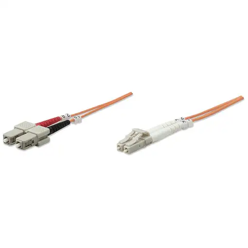 Intellinet 1.0m LC-SC M/M Cable de fibra óptica e InfiniBand 1 m Naranja