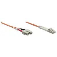 Intellinet 1.0m LC-SC M/M Cable de fibra óptica e InfiniBand 1 m Naranja