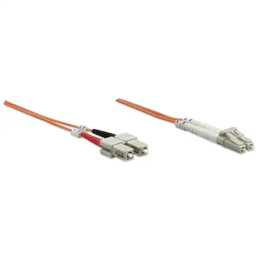 Intellinet 1.0m LC-SC M/M Cable de fibra óptica e InfiniBand 1 m Naranja