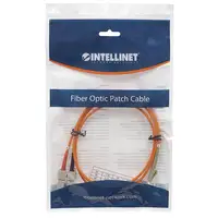 Intellinet 1.0m LC-SC M/M Cable de fibra óptica e InfiniBand 1 m Naranja