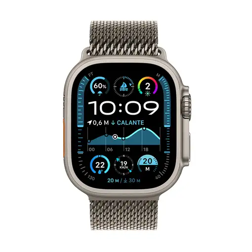 Apple Watch Ultra 2 OLED 49 mm Digital 410 x 502 Pixeles Pantalla táctil 4G Titani