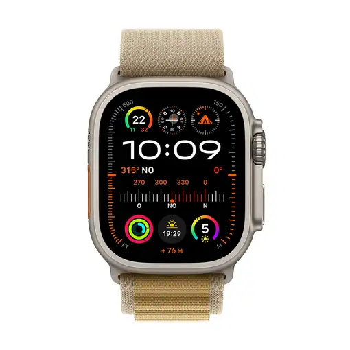 Apple Watch Ultra 2 OLED 49 mm Digital 410 x 502 Pixeles Pantalla táctil 4G Titani