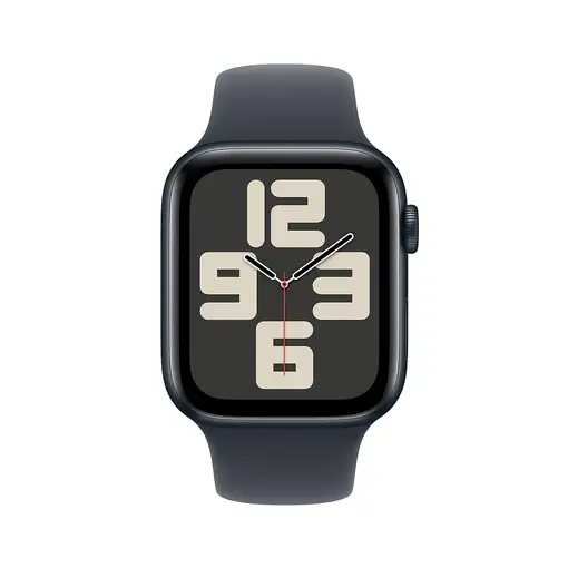 Apple Watch SE OLED 44 mm Digital 368 x 448 Pixeles Pantalla táctil Negro Wifi GPS