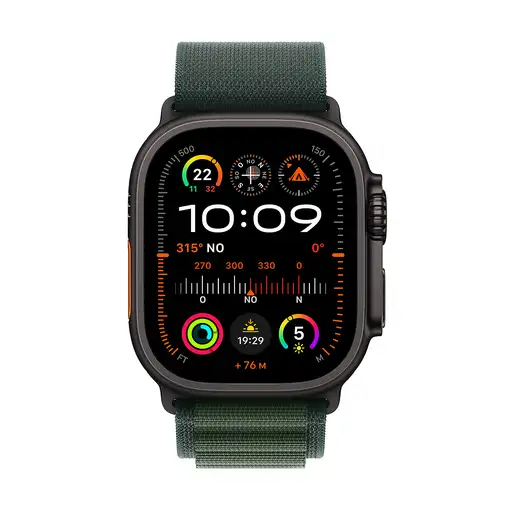 Apple Watch Ultra 2 OLED 49 mm Digital 410 x 502 Pixeles Pantalla táctil 4G Negro