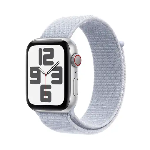 Apple Watch SE OLED 44 mm Digital 368 x 448 Pixeles Pantalla táctil 4G Plata Wifi