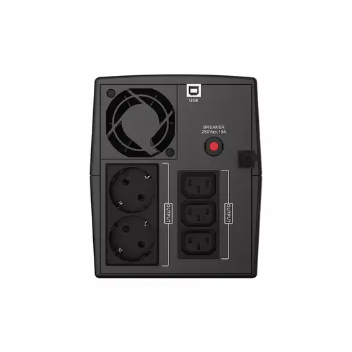 Conceptronic ZEUS08EM sistema de alimentación ininterrumpida (UPS) Línea interacti