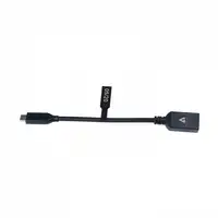 V7 Cable USB negro con conector USB 3.0 A hembra a USB-C macho 0.3m 1ft