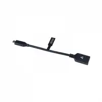 V7 Cable USB negro con conector USB 3.0 A hembra a USB-C macho 0.3m 1ft