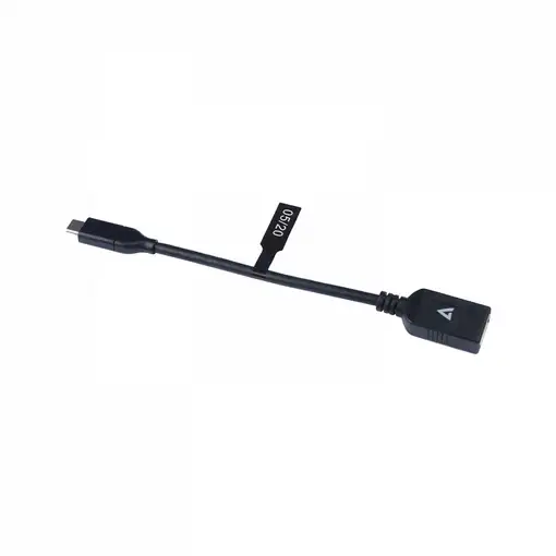 V7 Cable USB negro con conector USB 3.0 A hembra a USB-C macho 0.3m 1ft