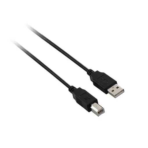 V7 V7N2USB2AB-05M cable USB USB 2.0 5 m USB A USB B Negro